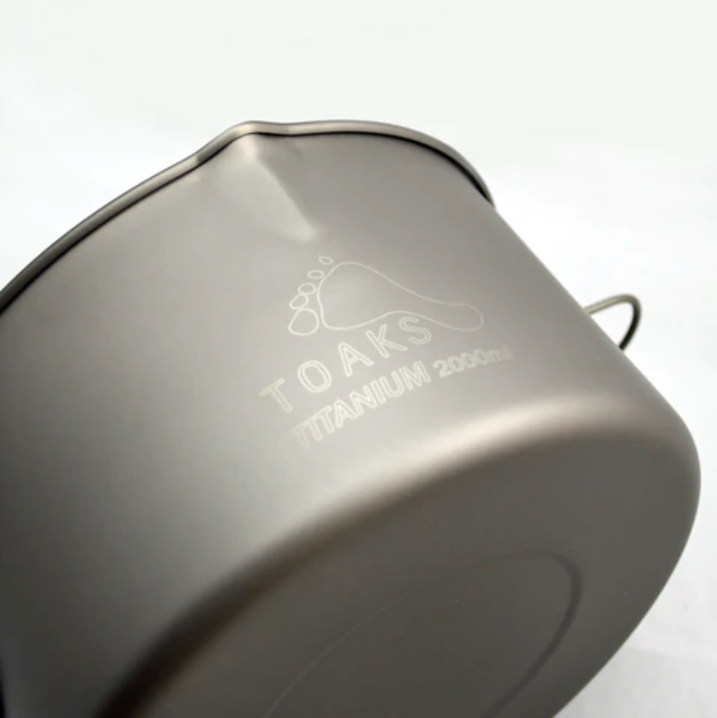 TOAKS Titanium 2000 Pot with Bail Handle