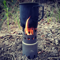 Thumbnail for TOAKS Titanium Backpacking Wood Burning Stove (Small)